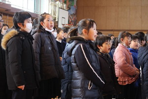 6年生を送る集会
