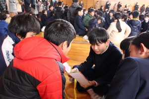 6年生を送る集会