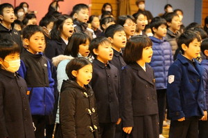 6年生を送る集会