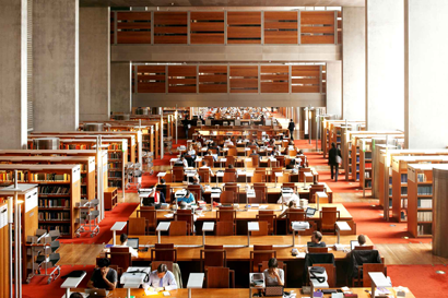 研究調査の場：フランス国立図書館の画像