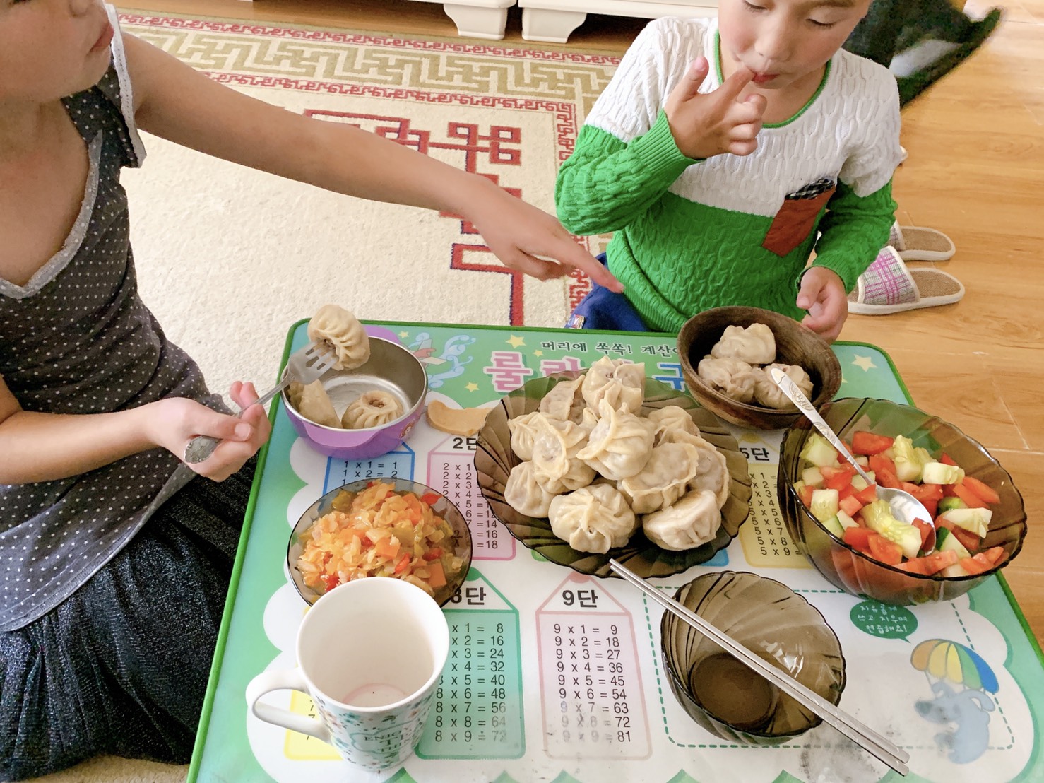 ホームステイ先でお昼ご飯の画像