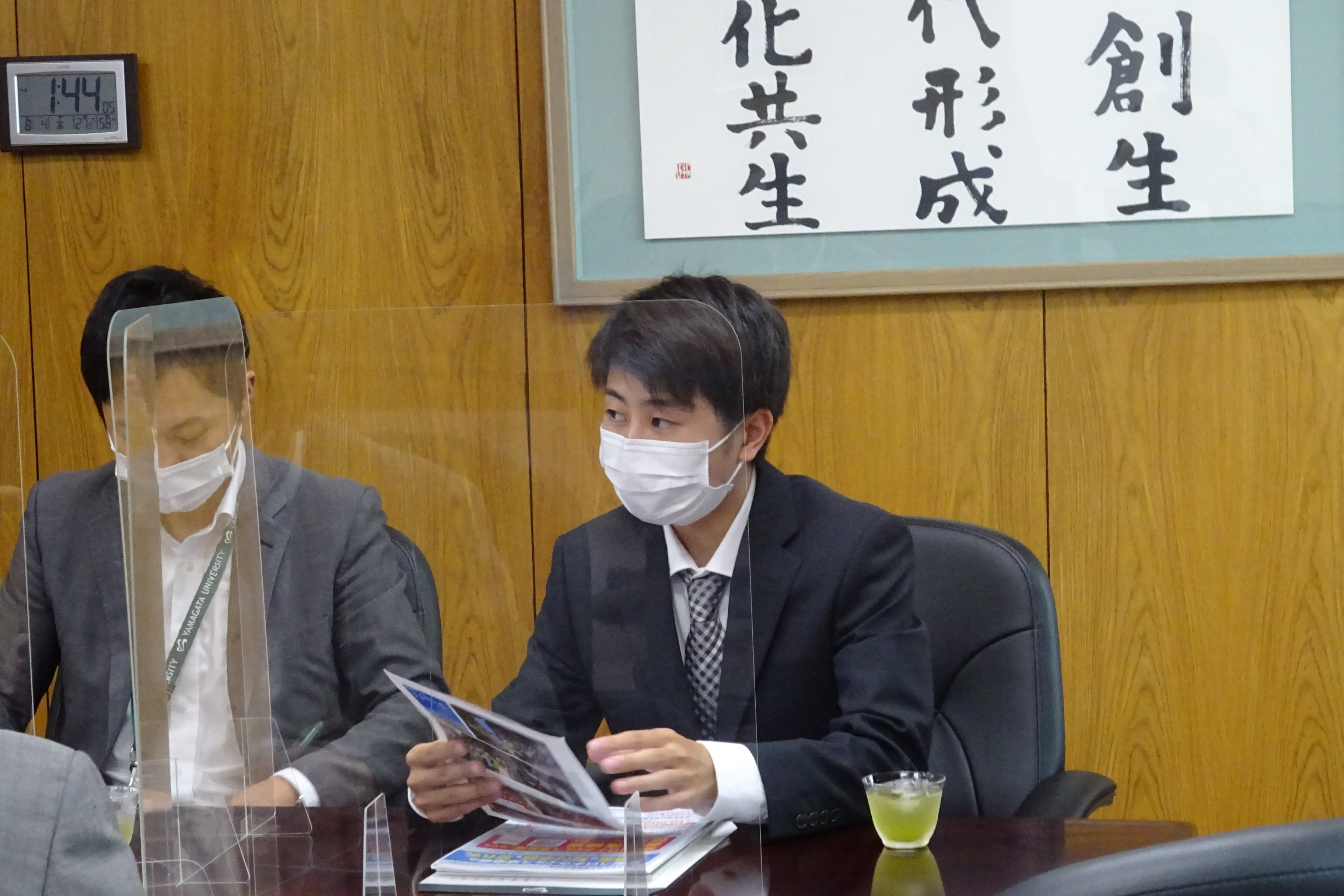 学生委員会について説明する鈴木学生委員長の画像