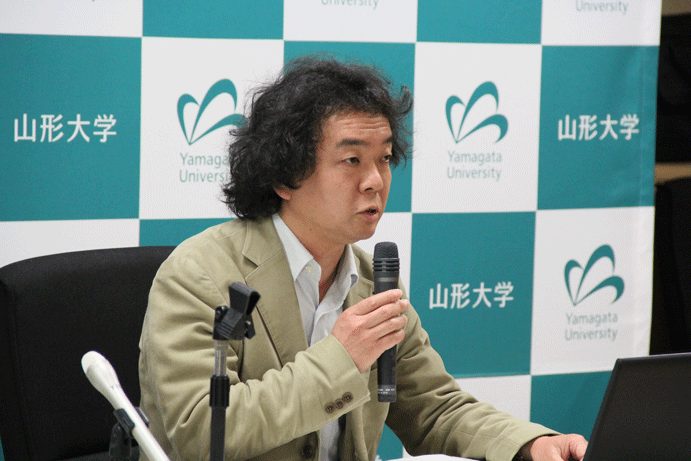 29年度YU-COEの拠点事例として発表した横山教授の画像