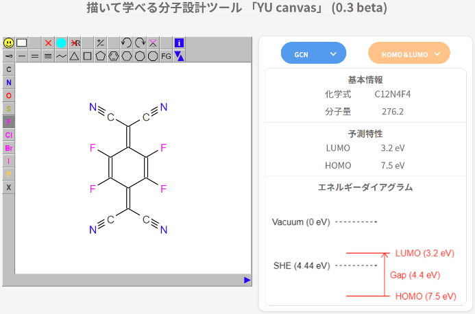 当研究室が開発したAI支援型分子設計ツールの画像