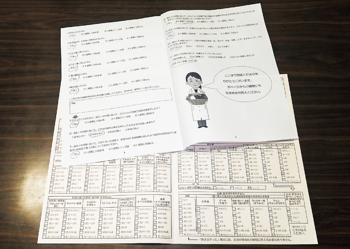 食生活と生活習慣に関するアンケート調査