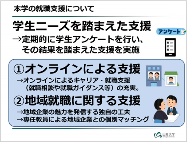 産学連携による就職支援の画像