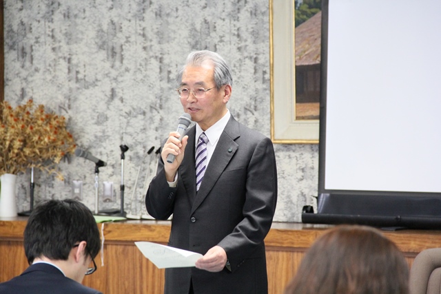 小山学長による学長講話の画像