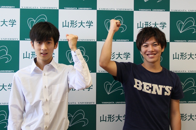 トビタテ！留学JAPAN日本代表に採択された 内部錦さん（工学部：左）と秋本和紀さん（大学院理工学研究科：右）の画像
