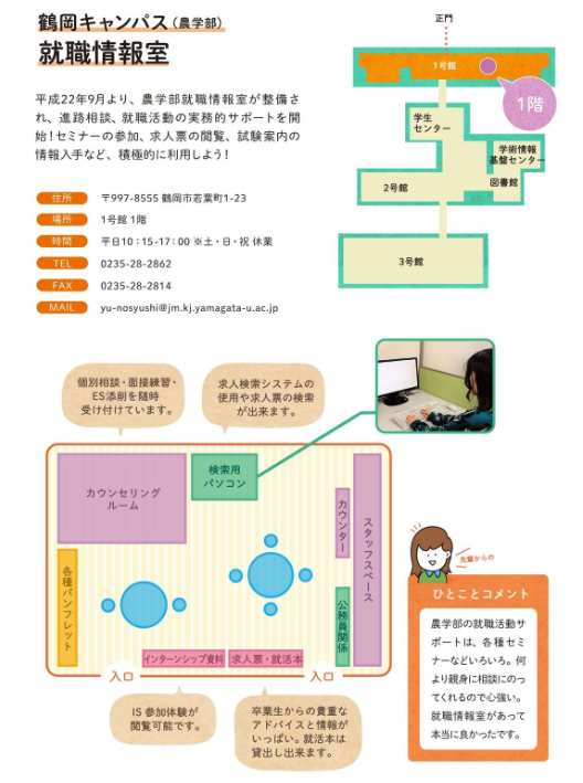 ※ 「山形大学キャリアハンドブック」より一部抜粋