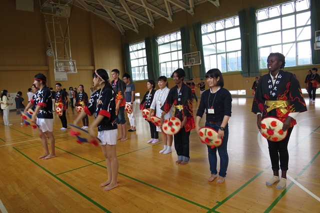 花笠体験の画像