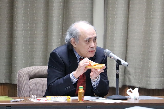 知財の観点から研究者とのコミュニケーションについて講演した平井正司弁理士の画像