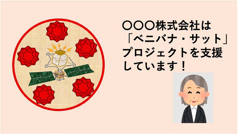 ベニバナ・サット プロジェクト」
協力企業のロゴ（案）
の画像