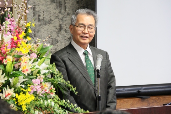 小山学長の挨拶の画像