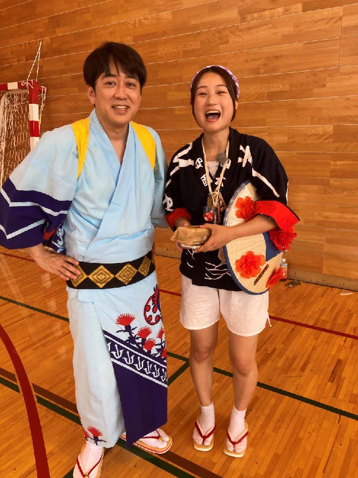 安住紳一郎アナウンサーと四面楚歌21代会長石川舞桜さんの画像
