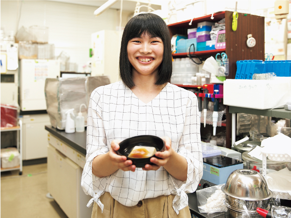 玄米豆腐を考案、 編入生が学部生で論文出版の快挙。