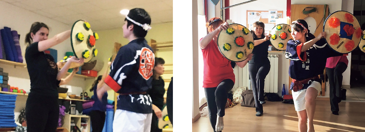現地での指導の様子