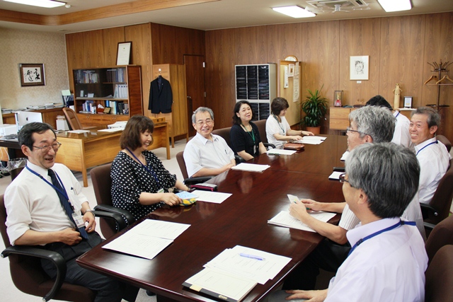 笑顔あふれる学長講話の画像