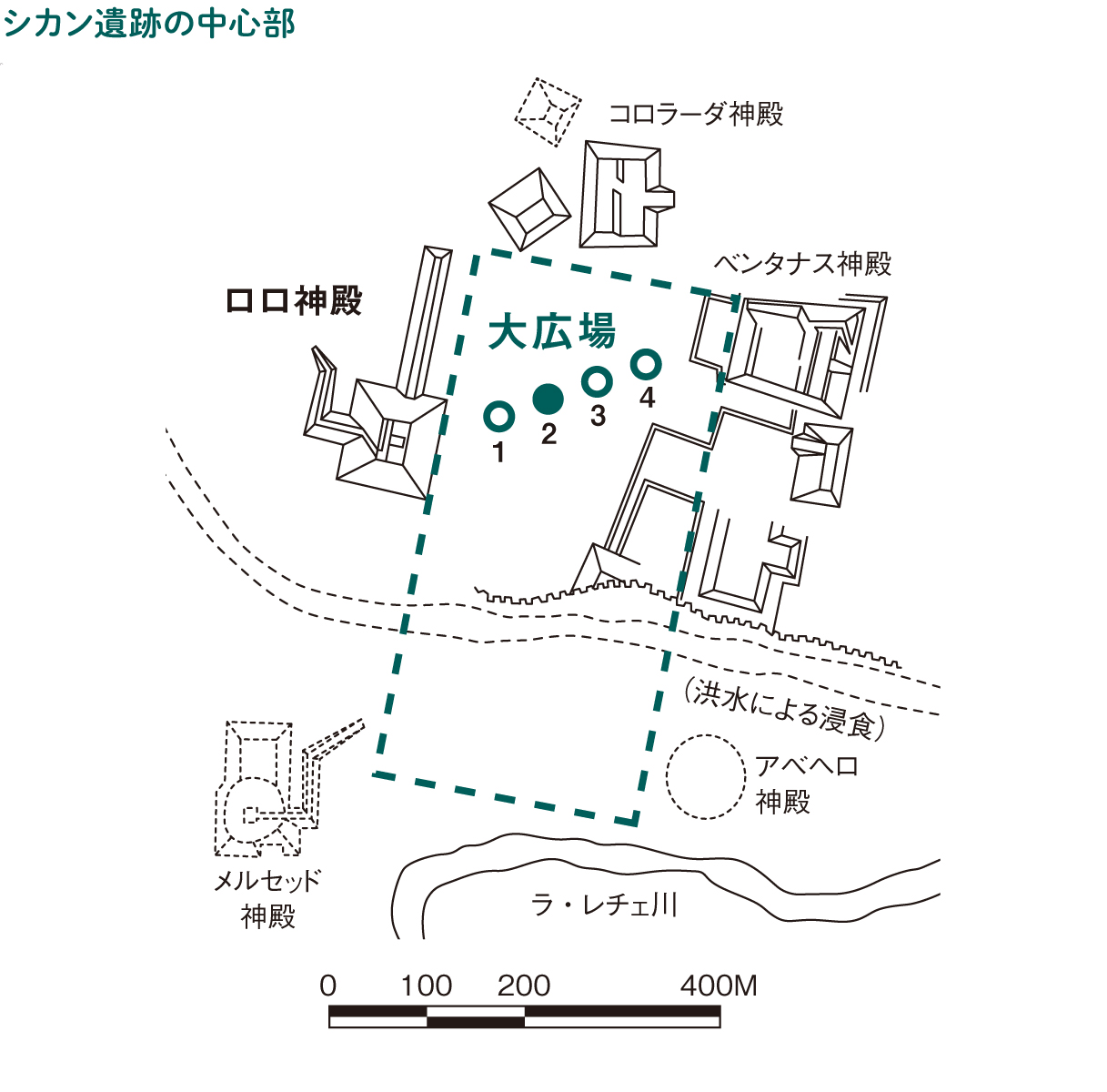 シカン遺跡の中心部