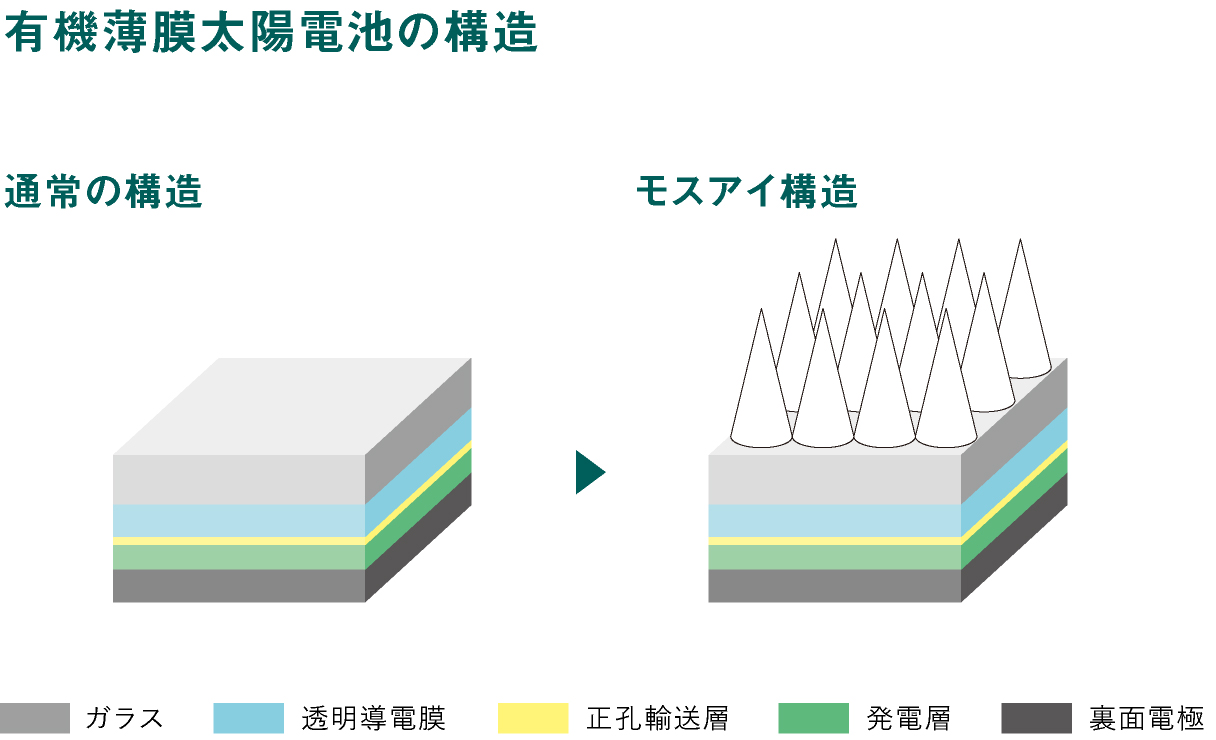 有機薄膜太陽電池の構造