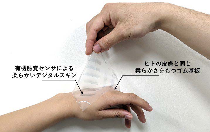 図1. 機能性有機材料を用いた触覚センサの構築の画像