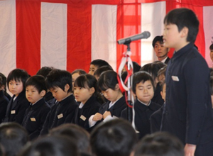 在校児童歓迎のことば