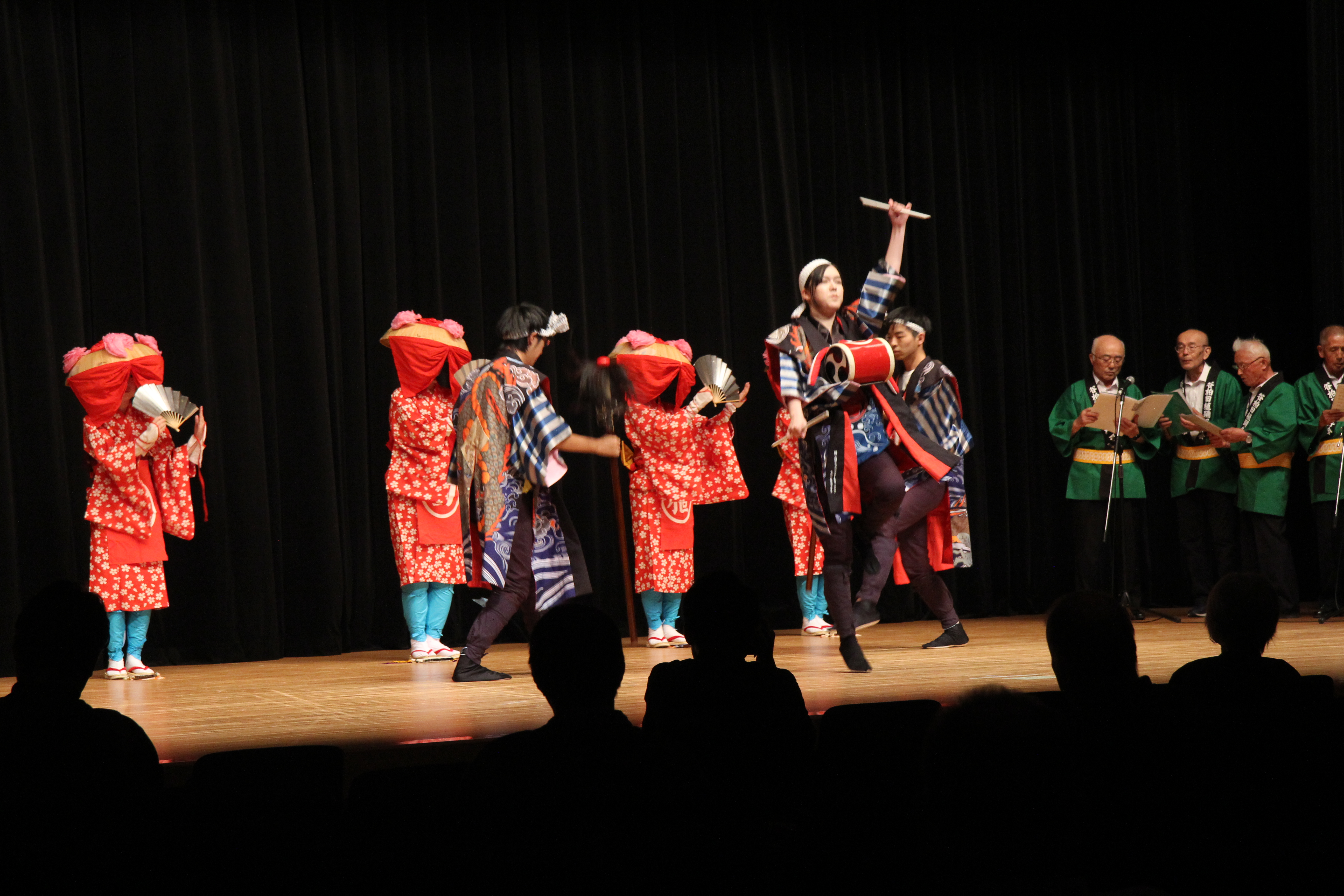 民俗芸能サークル「舞」が東根市、会津若松市にて谷柏（やがしわ）田植踊を披露しました(9/16,9/28)